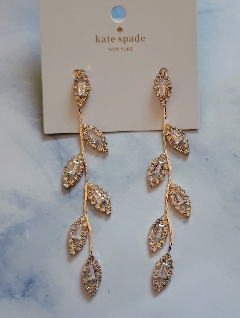 Kate Spade Small Leaves Dangling Earrings